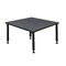 Kee Square Square Classroom Tables, 36 W, 36 L, 23-34 H, Wood, Metal, Gray TB3636GYAPBK - alternate 6